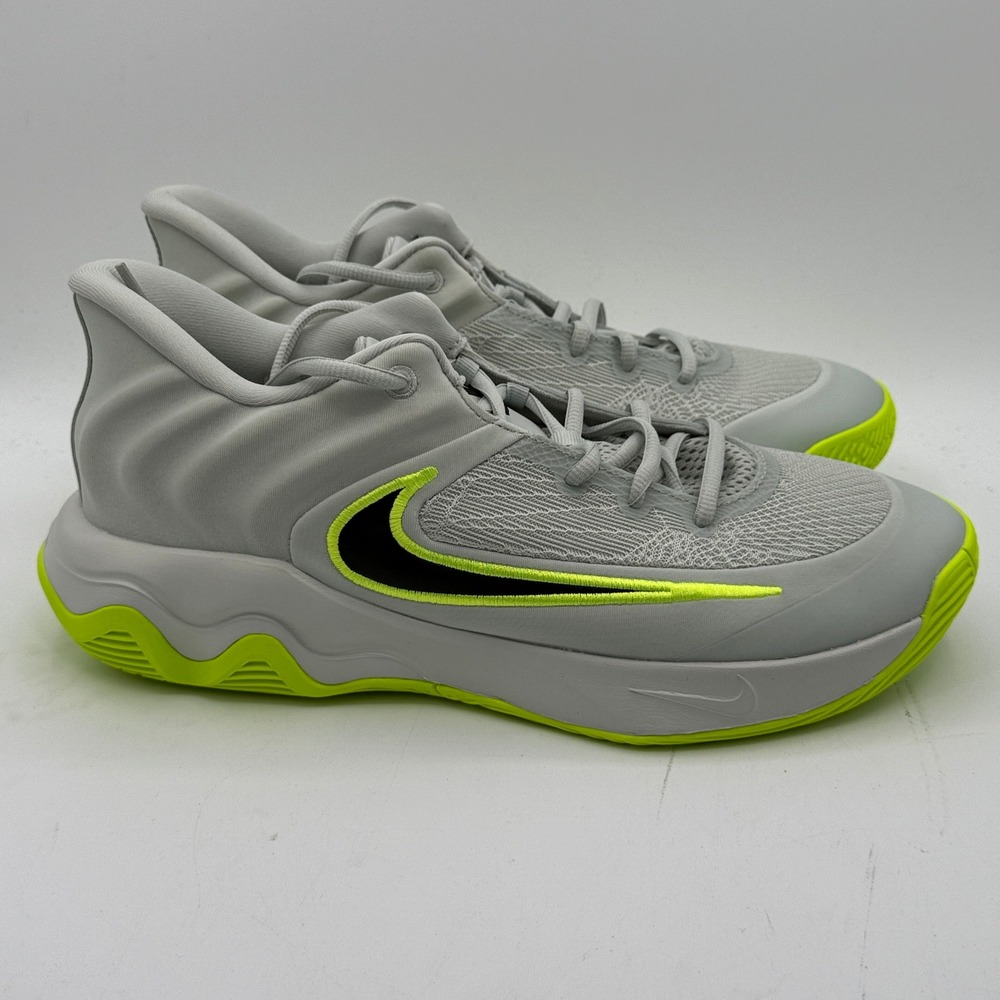 Nike Giannis Immortality 4 Shoes Mens Size 11 Silver Volt Basketball FQ3680-007